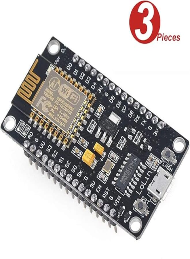 3Pcs ESP8266 Serial Wireless Module CH340 NodeMcu V3 Lua WiFi Internet of Things New Version Development Board EK1677 Compatible